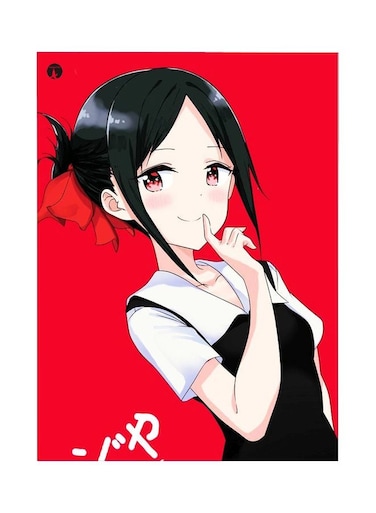 Cartoon Girl Printed Metallic Plate Red/Black/White 20x15cm