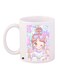 Cartoon Girl Printed Coffee Mug White/Pink/Blue