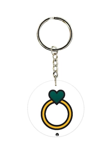 Cartoon Themed Single Sided Keychain
