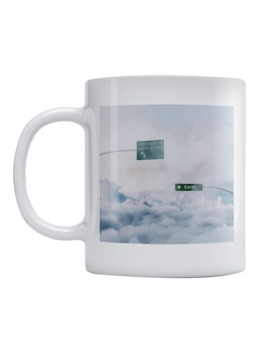 Directions Printed Mug White/Grey/Black