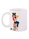 Mug White/Yellow/Black 12ounce