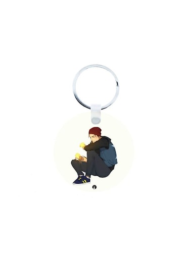 Infamous Second Son Printed Keychain Multicolour