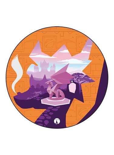 Cartoon Printed Fridge Magnet Orange/Purple/Pink 5.5cm