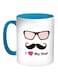 I Love My Dad Printed Coffee Mug Blue/White 11ounce