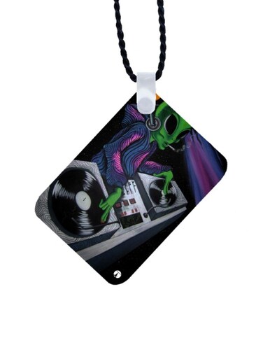 Alien Printed Car Mirror Pendant