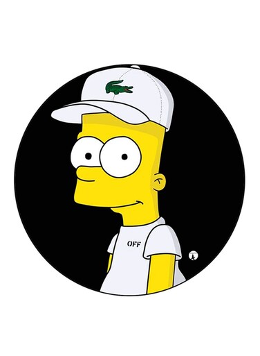 Simpsons Printed Fridge Magnet Multicolour