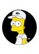 Simpsons Printed Fridge Magnet Multicolour