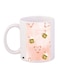 Printed Ceramic Coffee Mug White/Pink/Brown 11ounce
