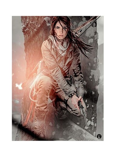 Video Game Tomb Raider Metal Plate Poster Multicolour 15 x 20cm