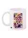 Random Stuff Printed Coffee Mug White/Red/Blue