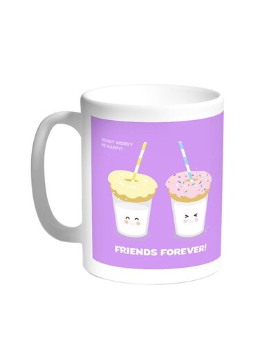 Friends Forever Printed Coffee Mug White 11ounce