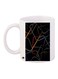 Geometric Printed Coffee Mug White/Black/ Red 11ounce