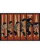 Naruto Anime Retro Kraft Decorative Poster Multicolour 60 x 90cm