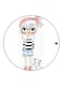 Girl Printed Fridge Magnet Multicolour