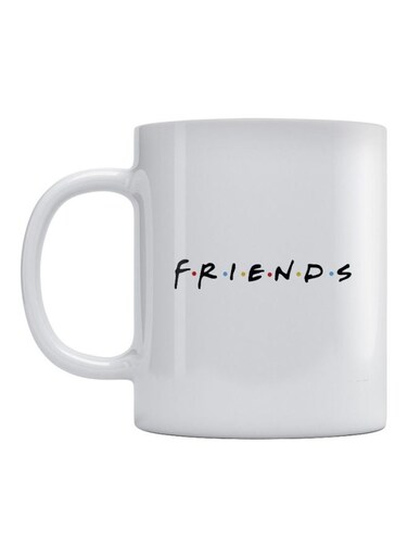 Friends Printed Mug White/Black 350ml