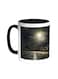 Moon Light Printed Coffee Mug Black/White 11ounce