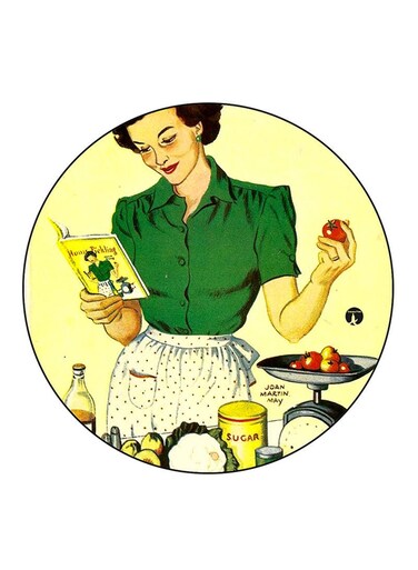 Vintage Art Printed Fridge Magnet Multicolour