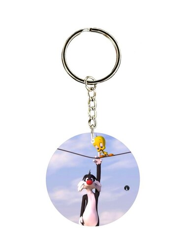 Cartoon Printed Keychain
