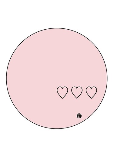 Hearts Printed Fridge Magnet Multicolour