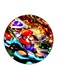 Super Mario Printed Fridge Magnet Multicolour 5.5 x 5.5cm