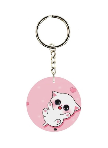 Single Sided Cartoon Themed Keychain