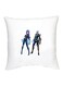 Mobile Legends Character Printed Cushion White/Black/Blue 16x16inch