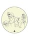 Anime Jazeerat Al Kanz Theme Printed Fridge Magnet Beige/Black