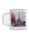 Paris City Printed Mug White/Grey/Red