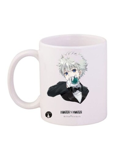 Hunter X Hunter Printed Mug White/Green/Black 12ounce
