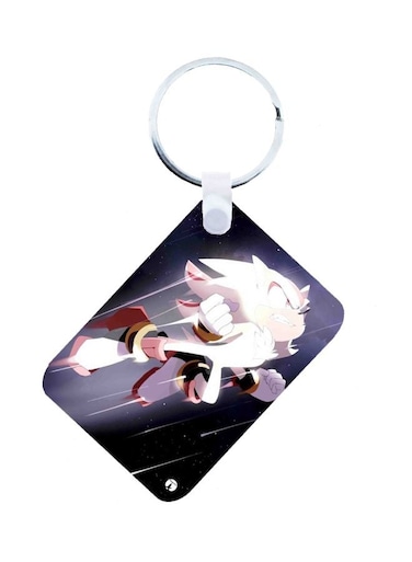 Sonic Printed Keychain Purple/White/Pink