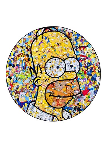 Simpsons Printed Fridge Magnet Multicolour