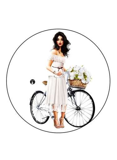 Woman Printed Fridge Magnet Multicolour
