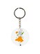 Girl Printed Double Sided Keychain