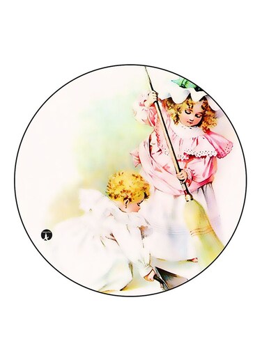 Vintage Art Printed Fridge Magnet Multicolour