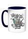 New Year Printed Coffee Mug Blue/White/Black 11ounce