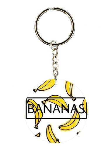 Banana Printed Keychain