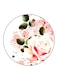 Flowers Printed Fridge Magnet Round Multicolour