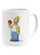 The Simpsons Donut Printed Mug White/Yellow/Blue
