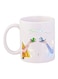 Cartoon Printed Coffee Mug White/Blue/Yellow 11ounce