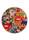 Pop Art Printed Fridge Magnet Multicolour