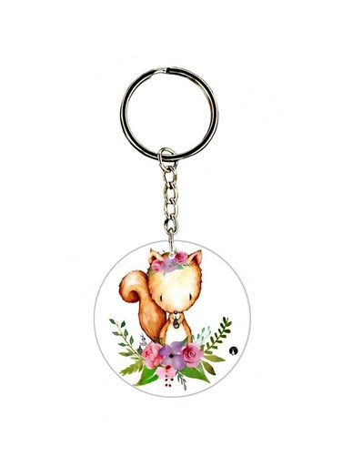 Cartoon Printed Keychain