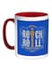Rock And Roll Printed Coffee Mug Blue/White/Red 11ounce
