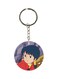 Double Sided Adnan And Lina Printed Keychain Purple/Red/Silver