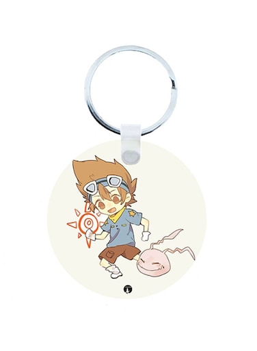 Digimon Anime Wooden Keychain