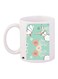 Bunny Printed Coffee Mug White/Green