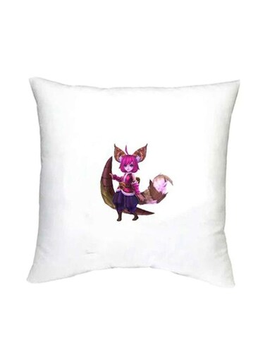 Mobile Legends Printed Decorative Cushion White/Pink/Blue 16x16inch