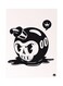 Bomb Metal Plate Poster Black/White 15x20cm
