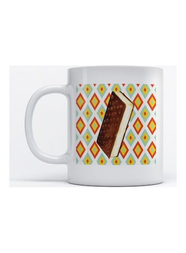 Mug Ice Cream for Coffee and Tea White