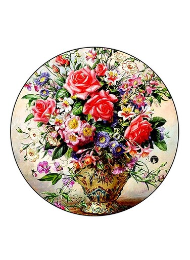 Flowers Printed Fridge Magnet Multicolour