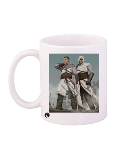 Assassin's Creed Printed Mug White/Grey/Blue Standard Size